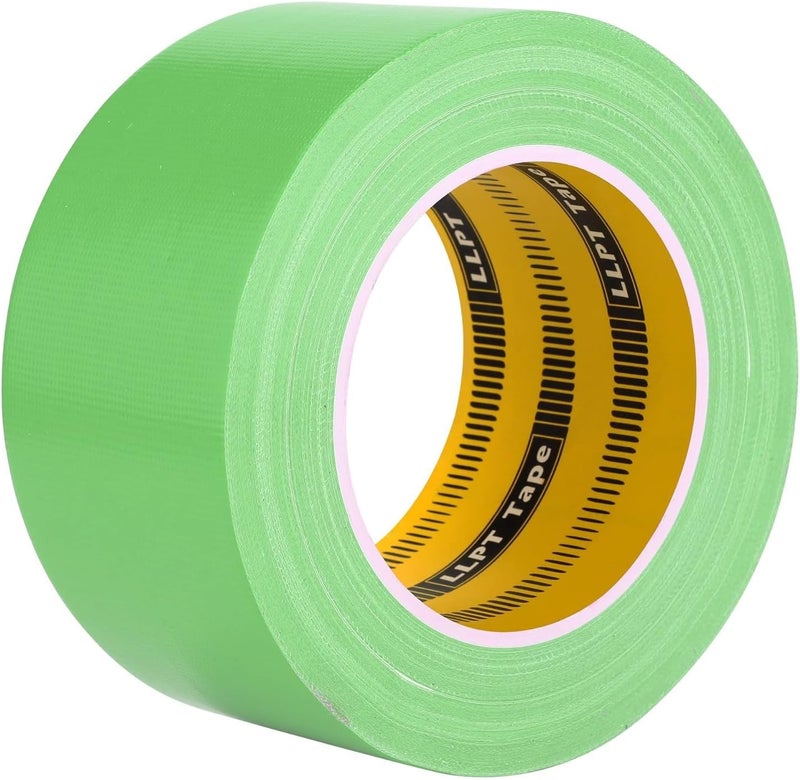 LLPT Duct Tape Premium Grade 2.36 Inches x 108 Feet x 11 Mil Easy Tear Residue Free Strong Adhesive Color Green (DT252) - Image 1